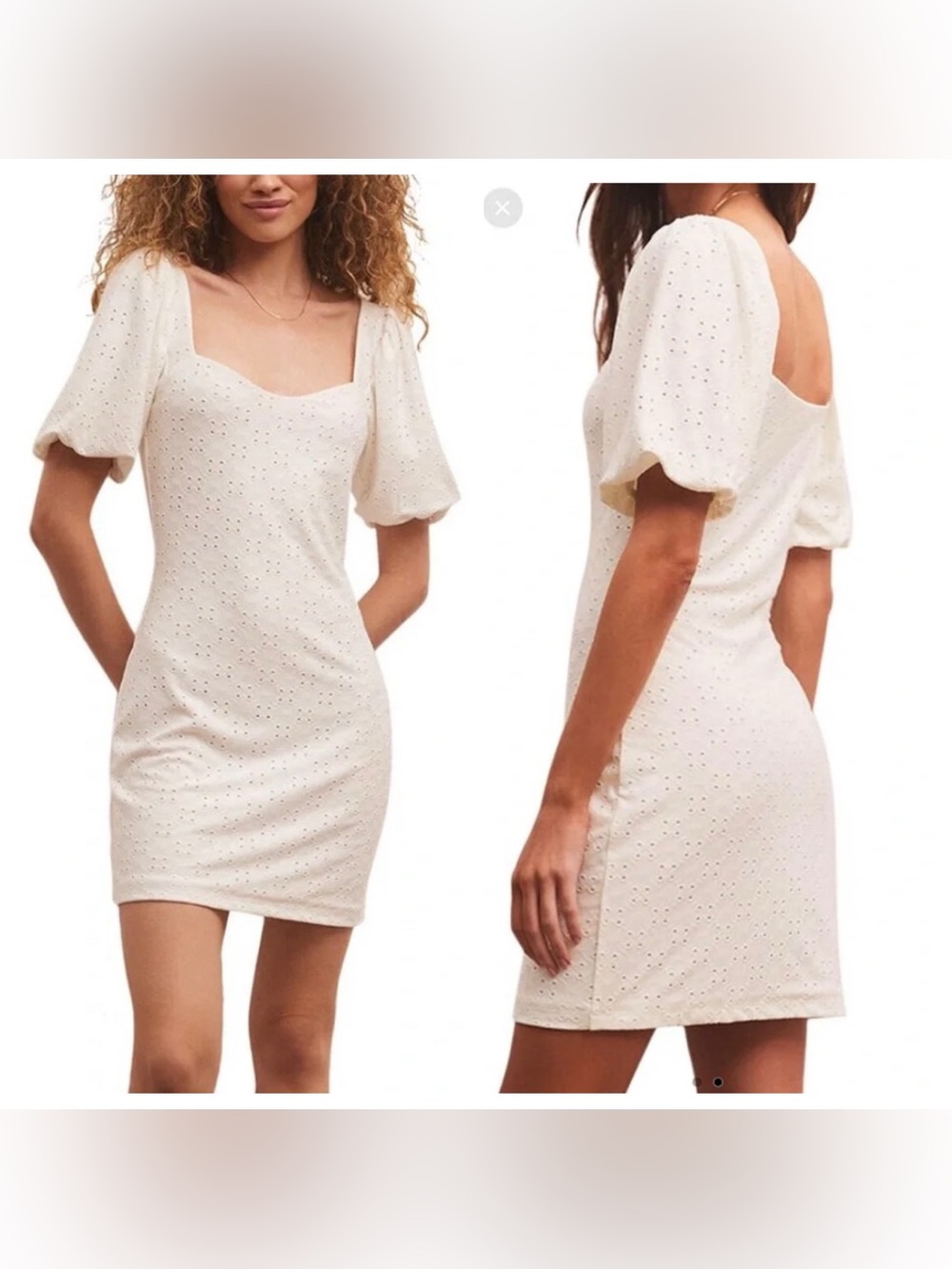 Z Supply Belle Knit Eyelet Mini Dress